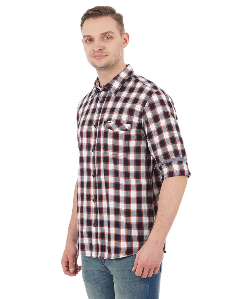 Pepe Jeans Men Checkered Casual Wear Shirt | KNOCKOUT | Multicolor